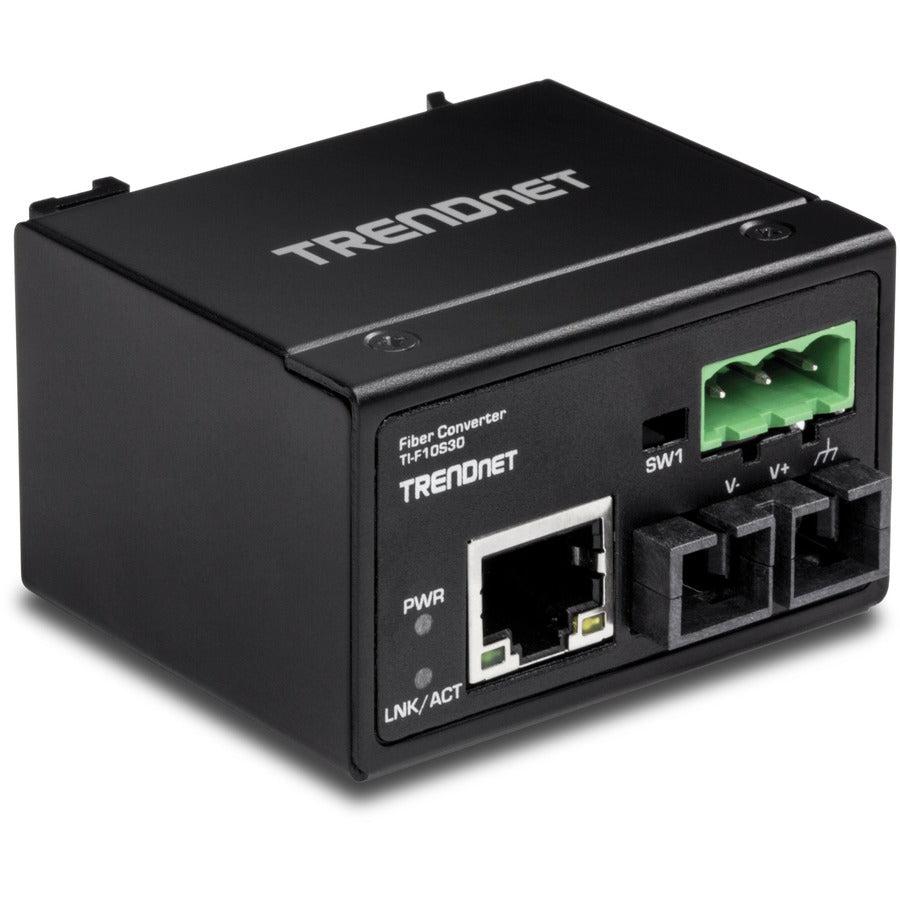 Industrial Fiber Converter 100Base-FX Single-Mode - Hardened SC Converter | Tecisoft TI-F10S30