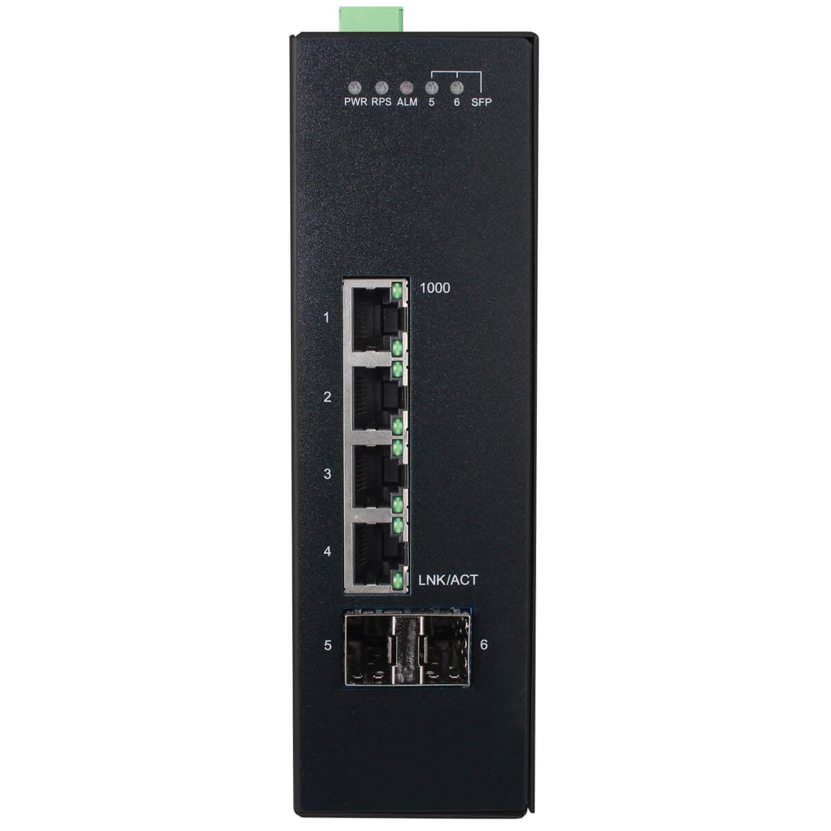 Industrial Gigabit Ethernet Switch - 4-Port Managed DIN Mount | Tripp Lite NGI-S04C2