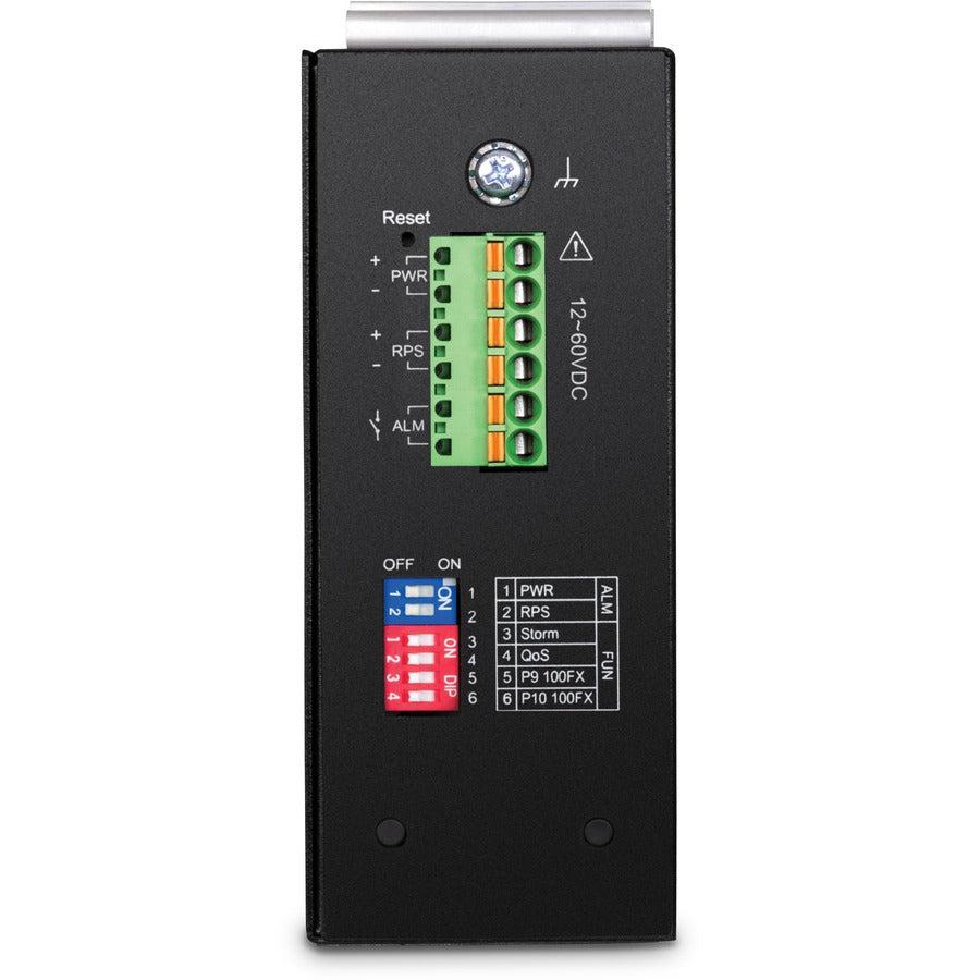 Industrial Gigabit Switch 10-Port - Layer 2 Managed DIN-Rail | TRENDnet TI-G102I