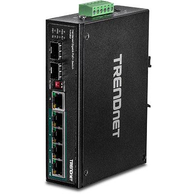 Industrial PoE+ DIN-Rail Switch - 7-Port Gigabit Hardened | TRENDnet TI-PG62