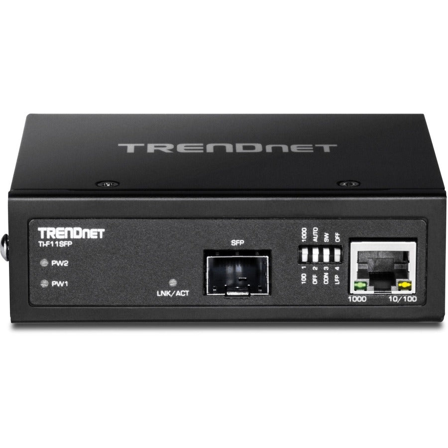 Industrial SFP Media Converter Hardened Gigabit 100/1000 Base-T | TecISoft TI-F11SFP