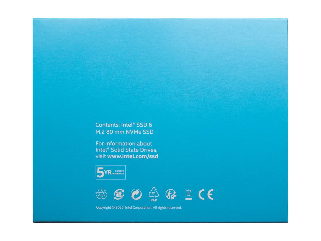 Intel 670P Series M.2 2280 2Tb Pci-Express 3.0 X4 Qlc Internal Solid State Drive (Ssd) Ssdpeknu020Tzx1