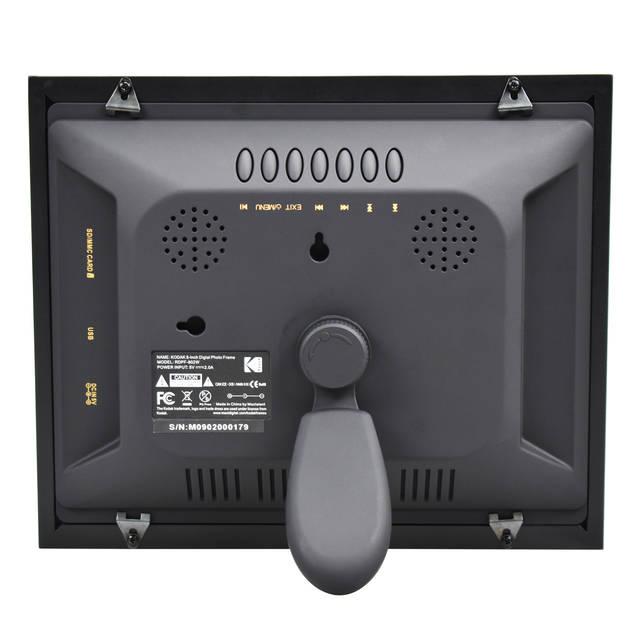 Kodak Rdpf-802W 8 Inch Multi-Function Digital Photo Frame (Black)