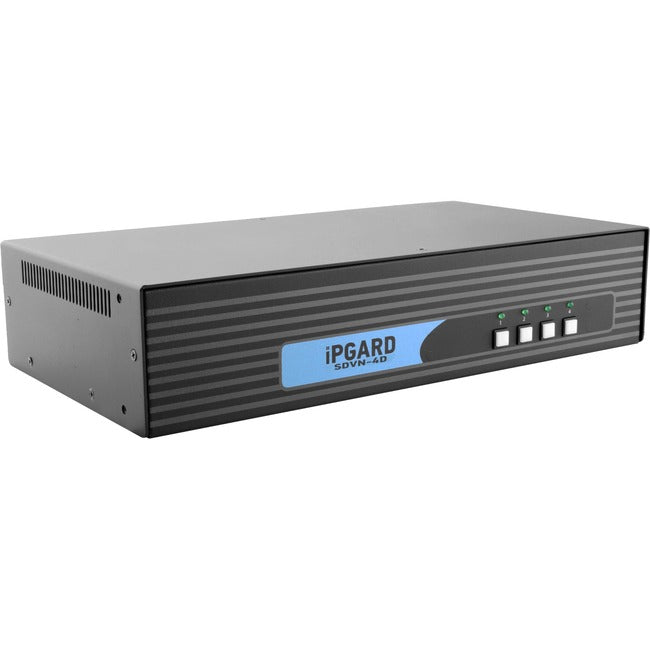 KVM Monitor Switches - IPGard SDVN-4D Secure 4-Port Dual-Head DVI-I Switch | SMARTAVI