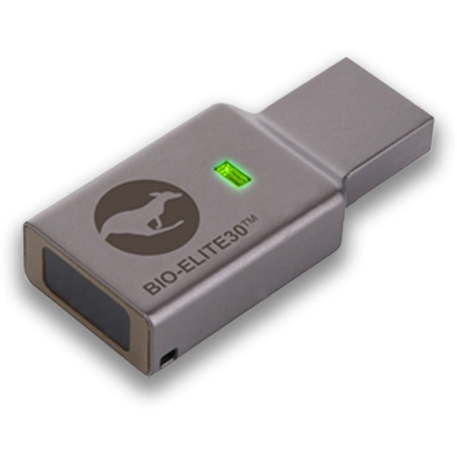 Kanguru Defender Bio-Elite30&trade; Fingerprint Hardware Encrypted USB Flash Drive 16GB KDBE30-16G
