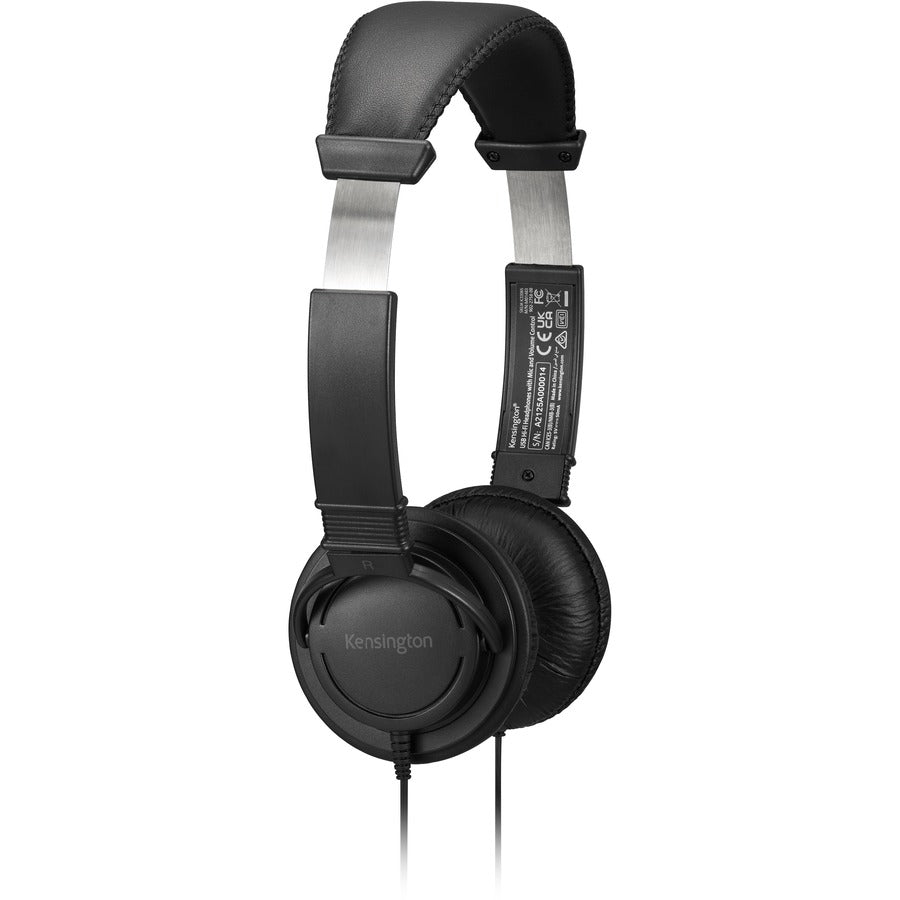 Kensington Classic Headset with Mic and Volume Control - 40mm Drivers Stereo Sound | Kensington K33597WW