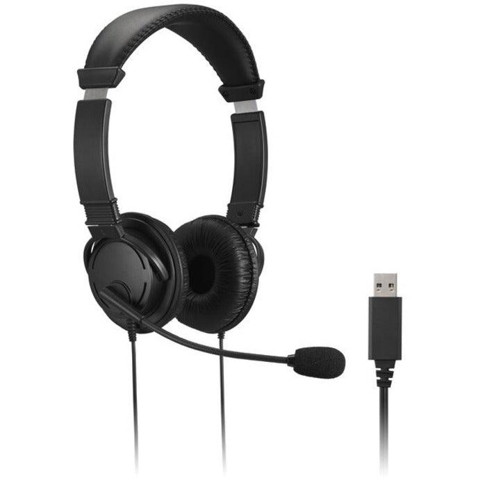 Kensington Classic Headset with Mic and Volume Control - 40mm Drivers Stereo Sound | Kensington K33597WW