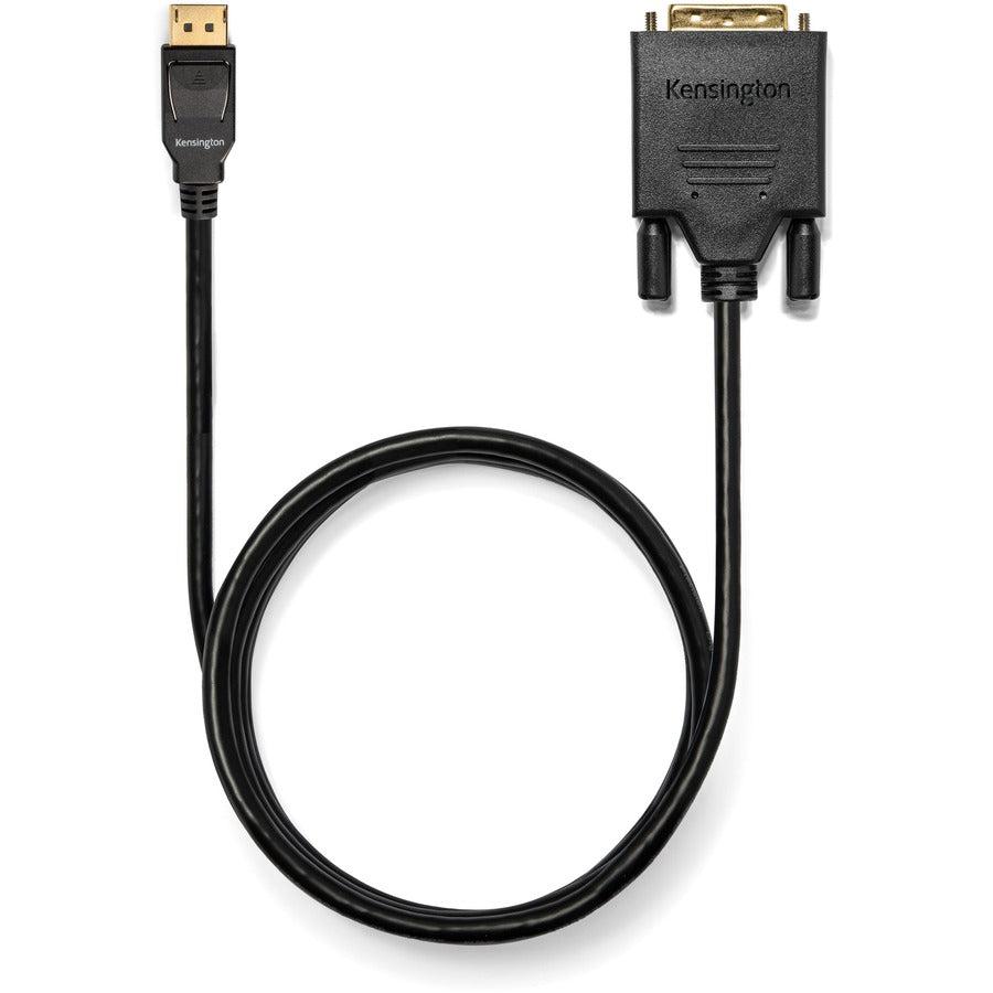 Kensington Displayport 1.1 (M) To Dvi-D (M) Passive Unidirectional Cable, 1.8M (6Ft)