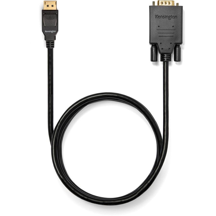 Kensington Displayport 1.2 (M) To Vga (M) Passive Unidirectional Cable, 1.8M (6Ft)