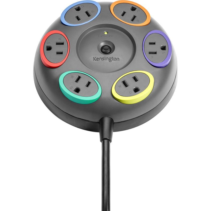 Kensington K62634Na Surge Protector Black 6 Ac Outlet(S) 4.8 M