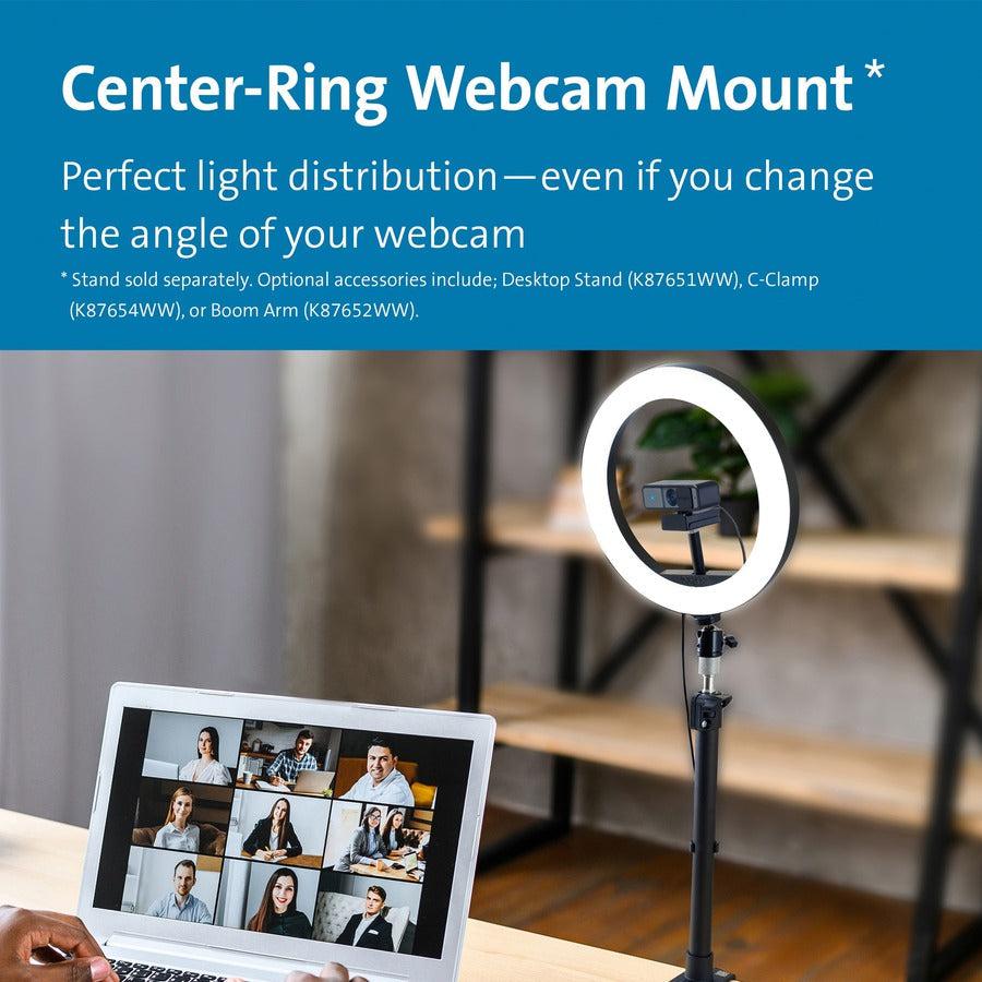 Kensington L1000 Bicolour Ring Light With Webcam Mount For Video Conferencing