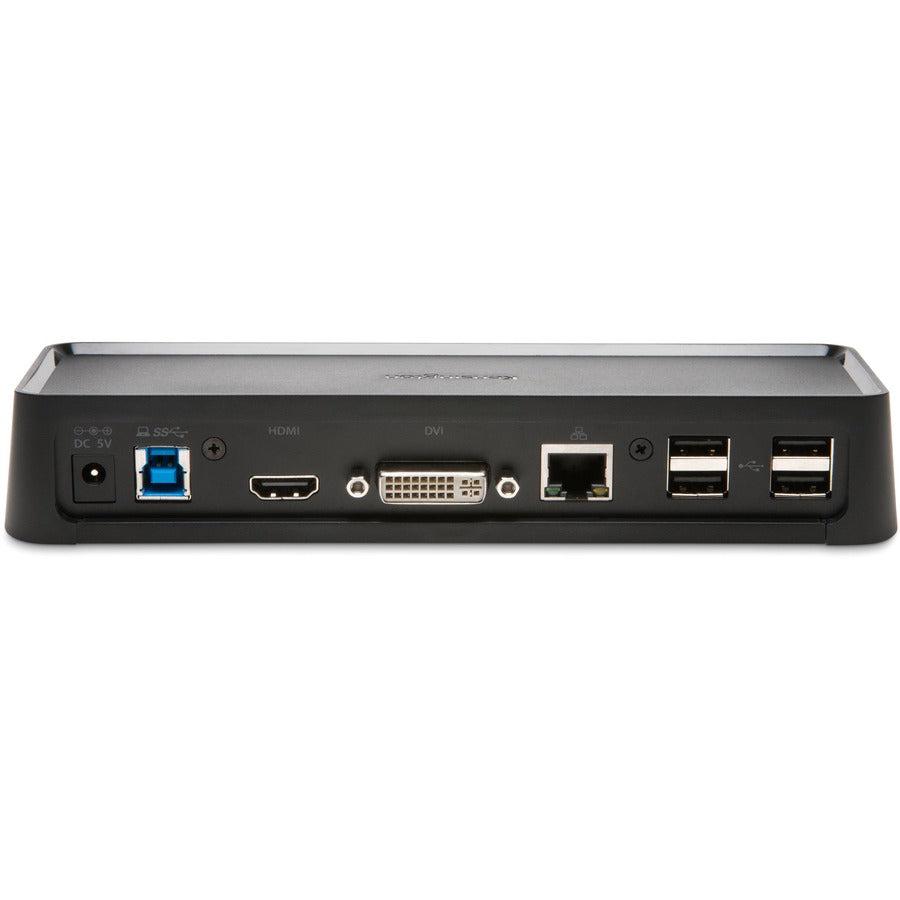 Kensington Sd3600 5Gbps Usb 3.0 Dual 2K Docking Station - Hdmi/Dvi-I/Vga - Windows