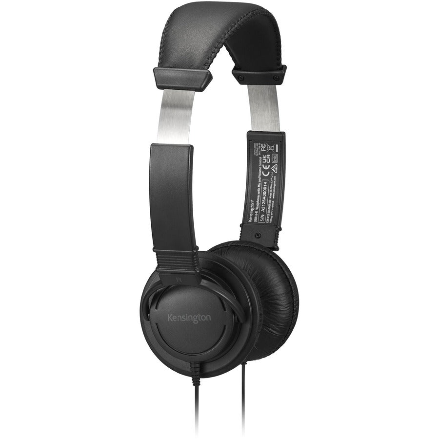 Kensington Usb Hi-Fi Headphones With Mic And Volume Control