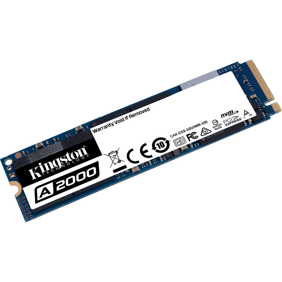 Kingston A2000 500 GB Solid State Drive - M.2 2280 Internal - PCI Express (PCI Express 3.0 x4) SA2000M8/500GBK