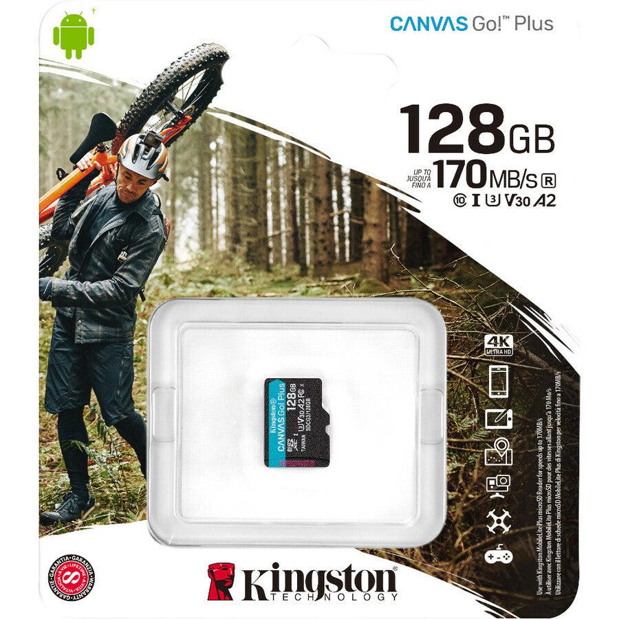 Kingston Canvas Go! Plus SDCG3 128 GB Class 10/UHS-I (U3) microSDXC SDCG3/128GBSP