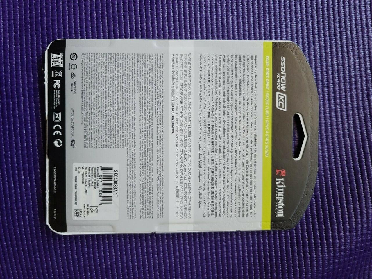 Kingston Ssdnow Kc400 Skc400S3B7A/1T 2.5" 1Tb Sata Iii Business Solid State Disk