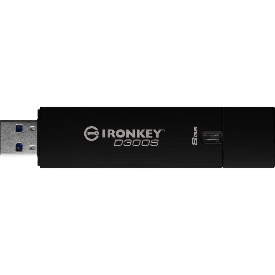 Kingston Technology D300S Usb Flash Drive 8 Gb Usb Type-A 3.2 Gen 1 (3.1 Gen 1) Black