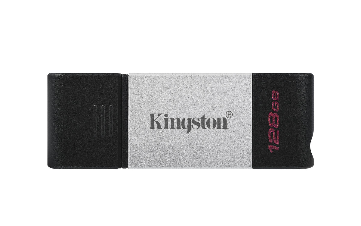 Kingston Technology Datatraveler 80 Usb Flash Drive 128 Gb Usb Type-C 3.2 Gen 1 (3.1 Gen 1) Black, Silver