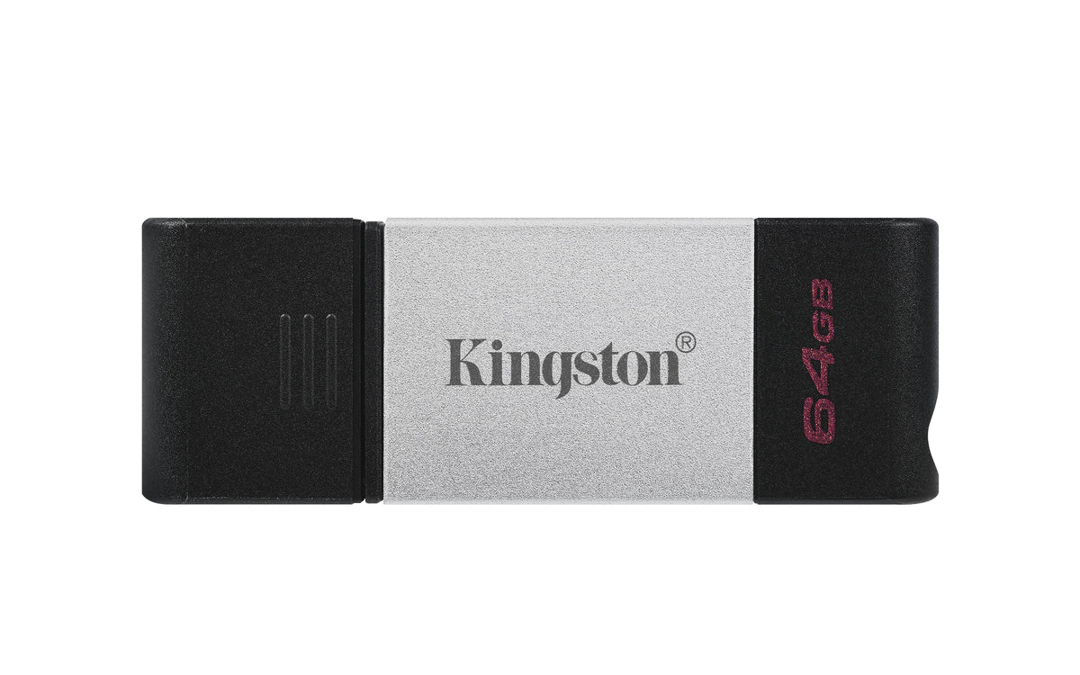 Kingston Technology Datatraveler 80 Usb Flash Drive 64 Gb Usb Type-C 3.2 Gen 1 (3.1 Gen 1) Black, Silver