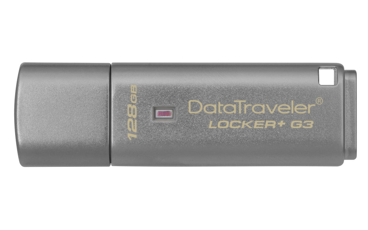Kingston Technology Datatraveler Locker+ G3 Usb Flash Drive 128 Gb Usb Type-A 3.2 Gen 1 (3.1 Gen 1) Silver