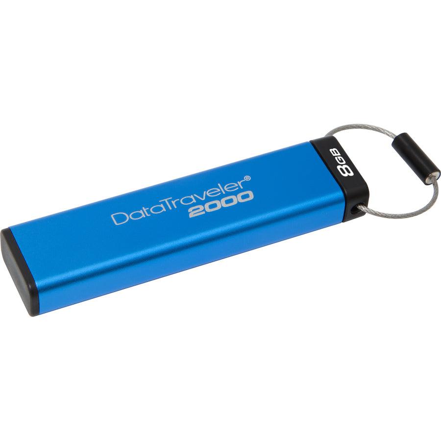 Kingston Technology Datatraveler 2000 8Gb Usb Flash Drive Usb Type-A 3.2 Gen 1 (3.1 Gen 1) Blue