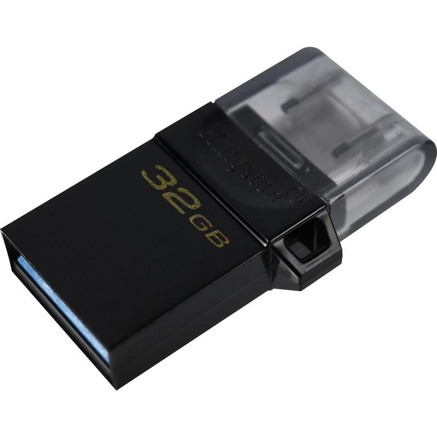 Kingston Technology Datatraveler Microduo3 G2 Usb Flash Drive 32 Gb Usb Type-A / Micro-Usb 3.2 Gen 1 (3.1 Gen 1) Black
