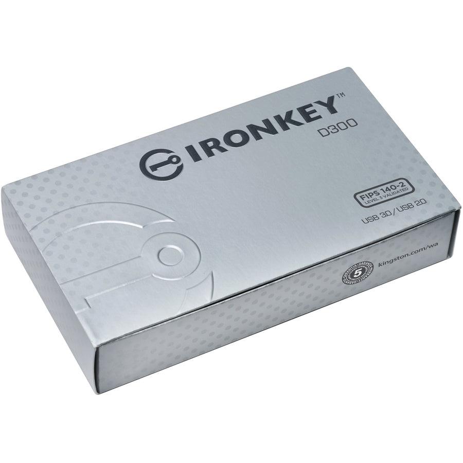 Kingston Technology Ironkey D300 Usb Flash Drive 128 Gb Usb Type-A 3.2 Gen 1 (3.1 Gen 1) Black