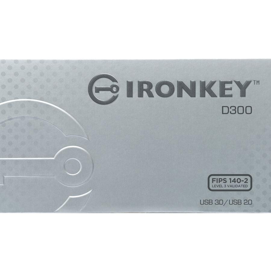 Kingston Technology Ironkey D300 Usb Flash Drive 128 Gb Usb Type-A 3.2 Gen 1 (3.1 Gen 1) Black