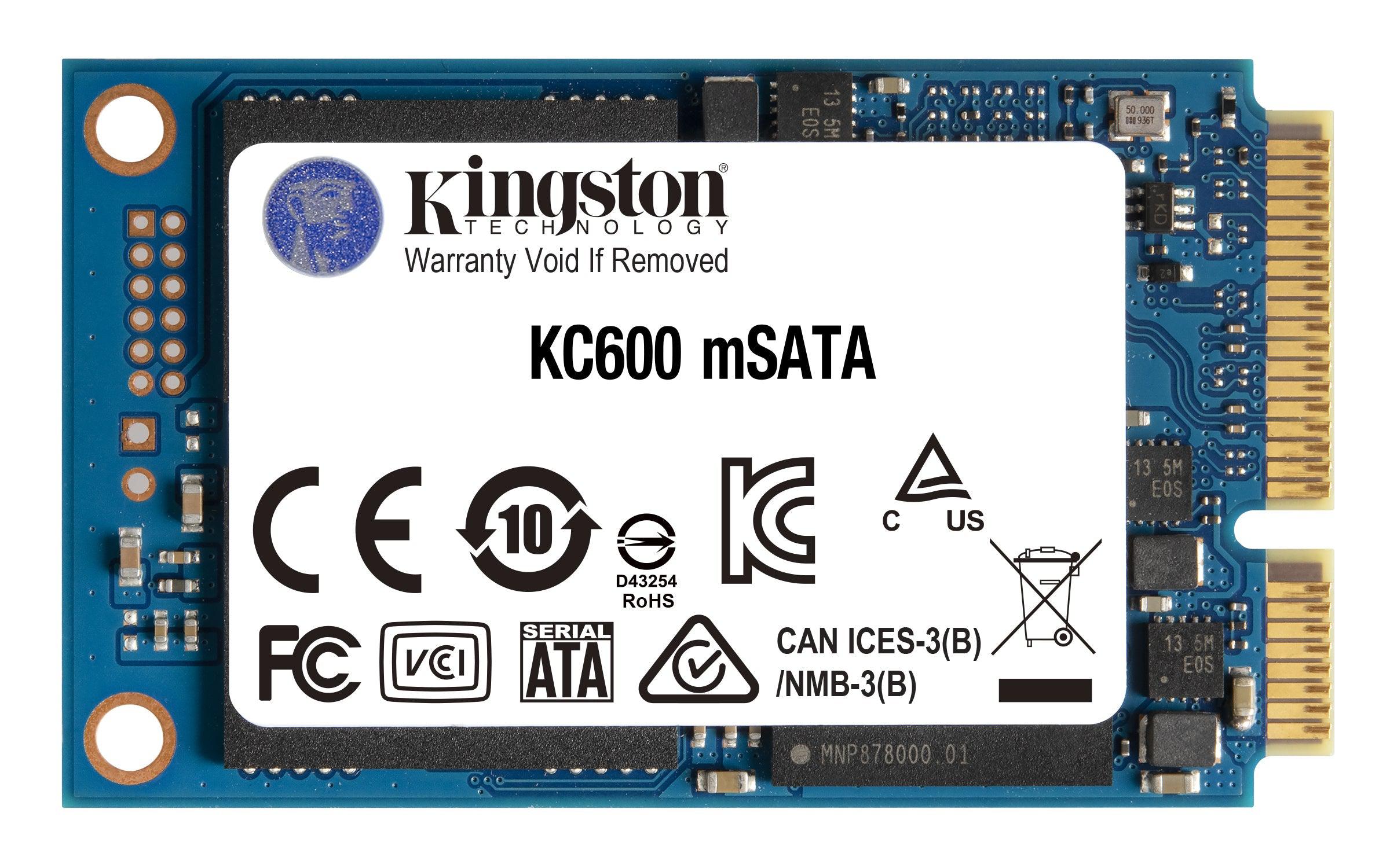 Kingston Technology Kc600 Msata 512 Gb Serial Ata Iii 3D Tlc
