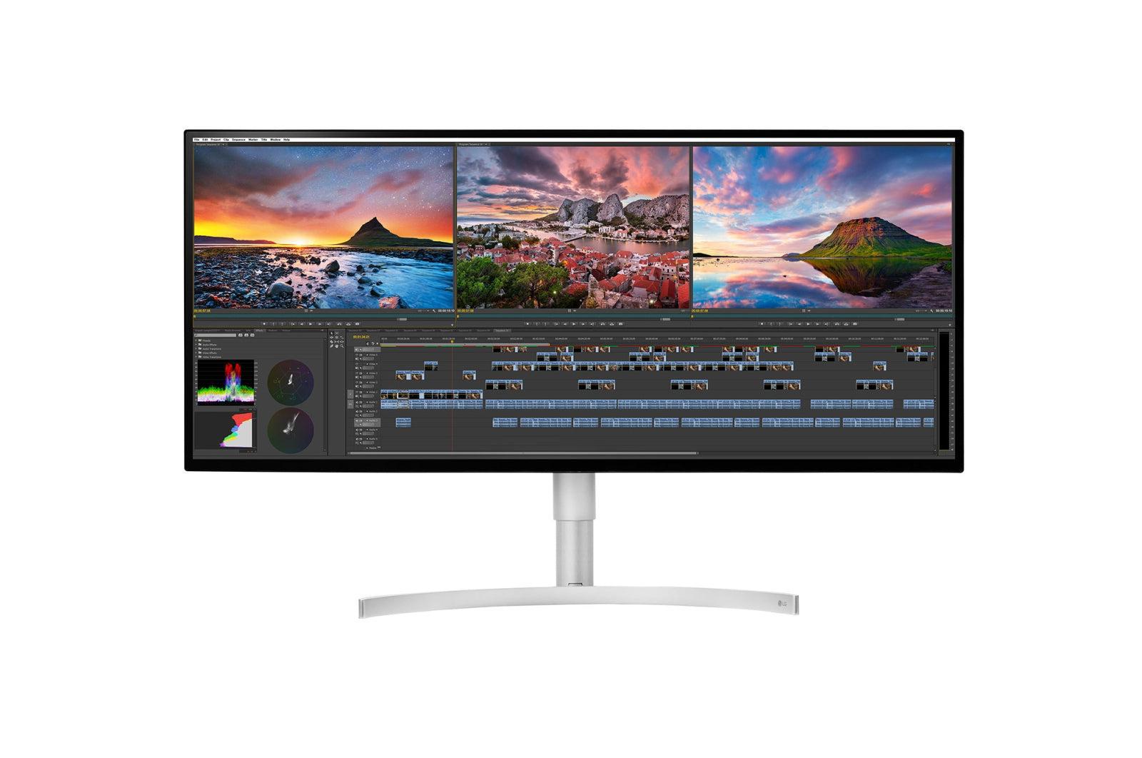 Lg 34Bk95U-W Computer Monitor 86.4 Cm (34") 5120 X 2160 Pixels Ultrawide 5K Hd Led Black, Silver