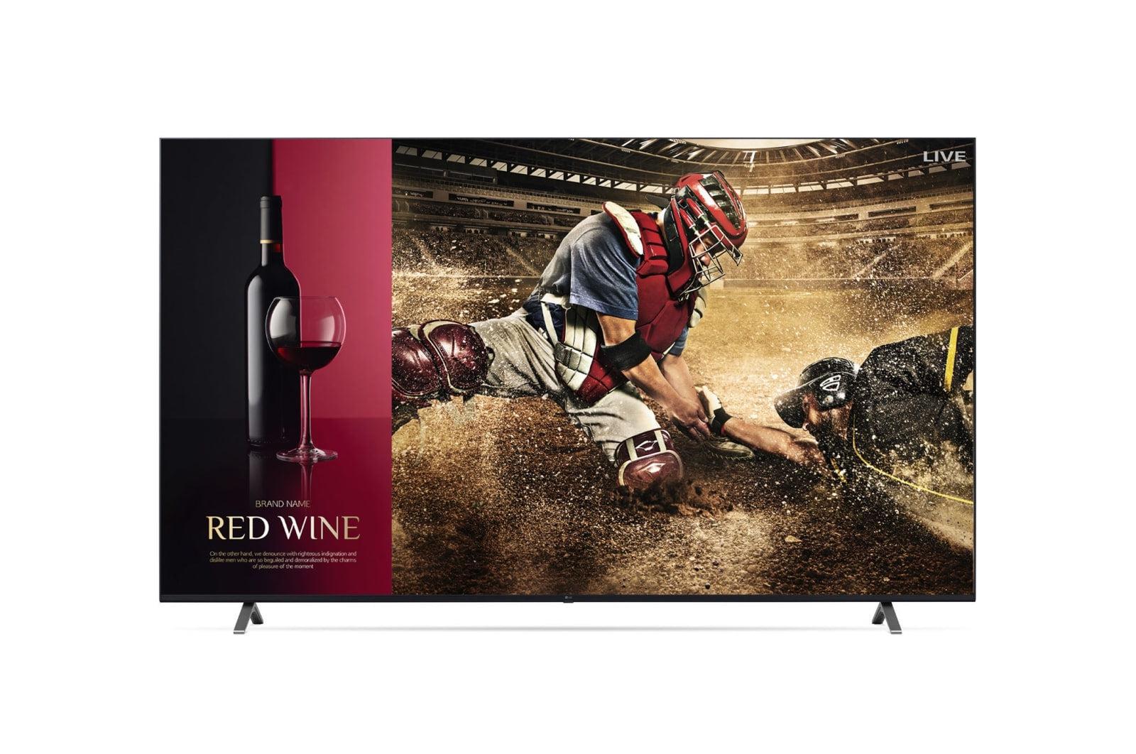 Lg 86Ur340C9Ud Signage Display Digital Signage Flat Panel 2.18 M (86") Led 330 Cd/M² 4K Ultra Hd Blue, Navy Web Os