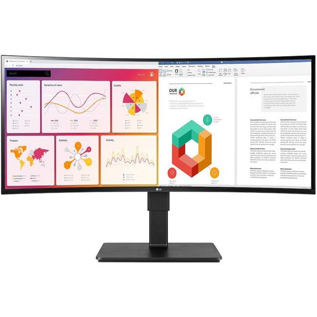 LG Ultrawide 34BN77C-B 34 Class WQHD Curved Screen Gaming LCD Monitor - 21:9 - Textured Black