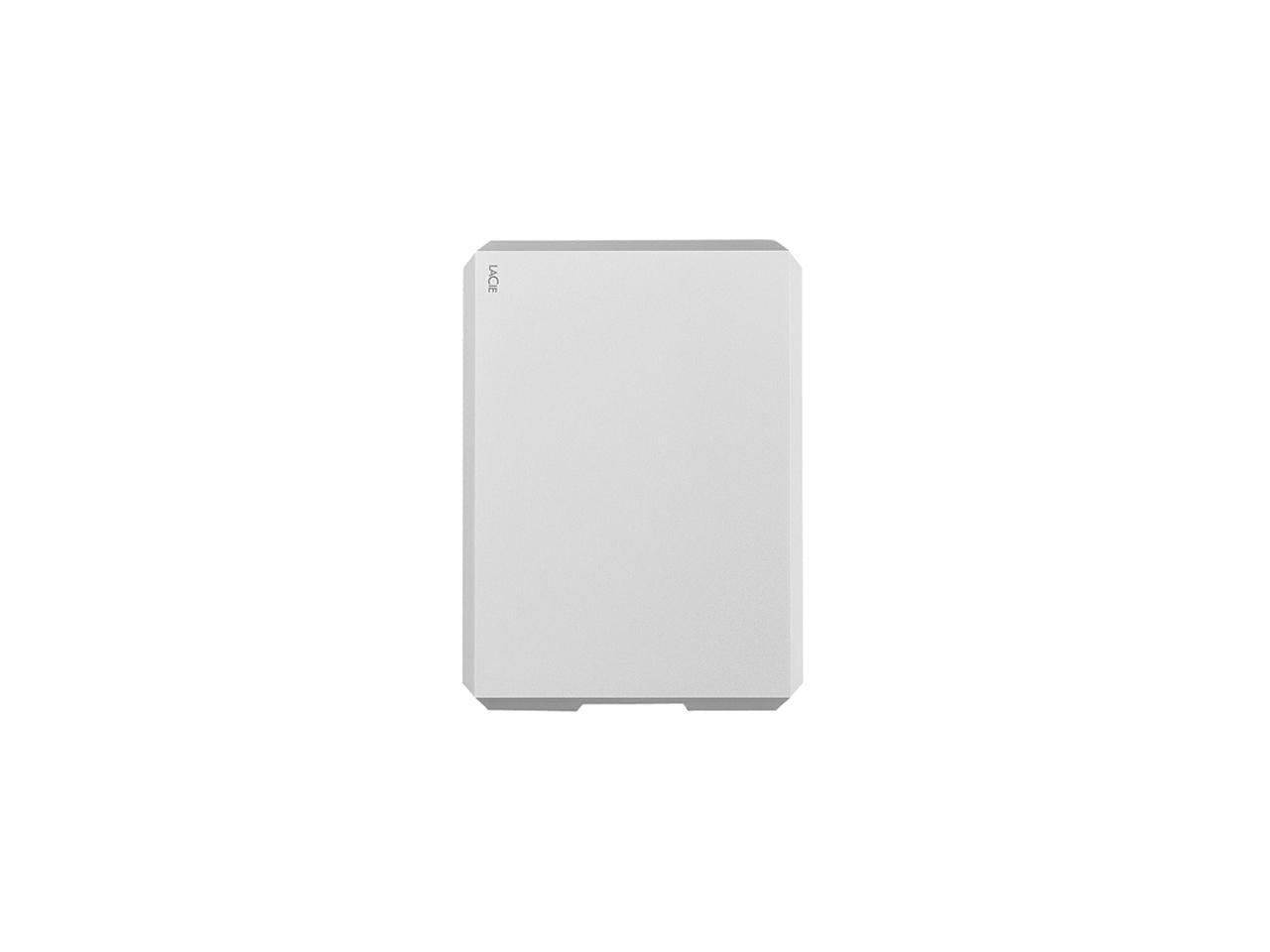 Lacie Mobile Drive 1Tb External Hard Drive Hdd - Moon Silver Usb-C Usb 3.0, For Mac And Pc Computer Desktop Workstation Laptop (Sthg1000400)