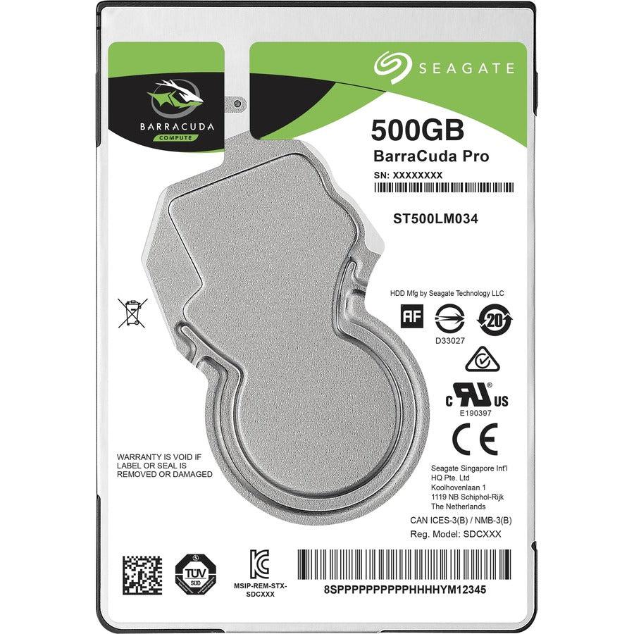 Laptop Hard Drive - BarraCuda Pro 2.5 HDD 500GB Performance Storage | Seagate ST500LM034