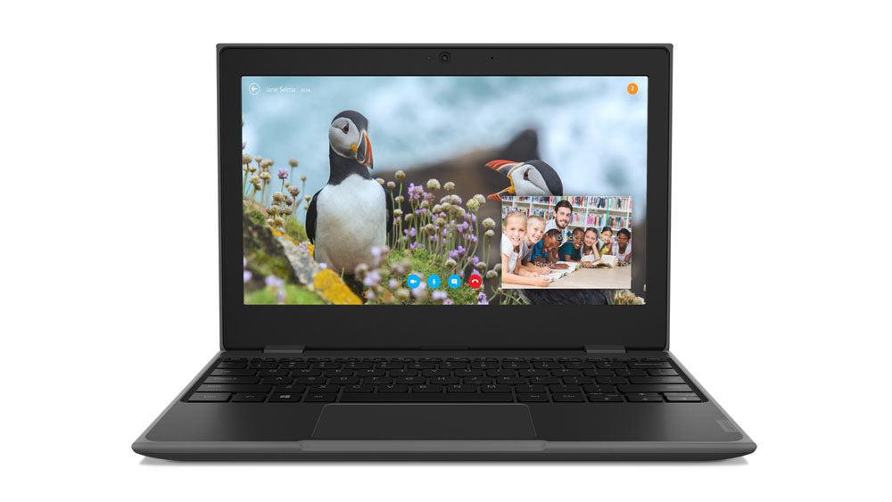 Lenovo 100E Notebook 29.5 Cm (11.6") Hd Intel® Celeron® N 4 Gb Lpddr4-Sdram 64 Gb Emmc Wi-Fi 5 (802.11Ac) Windows 10 Pro Black