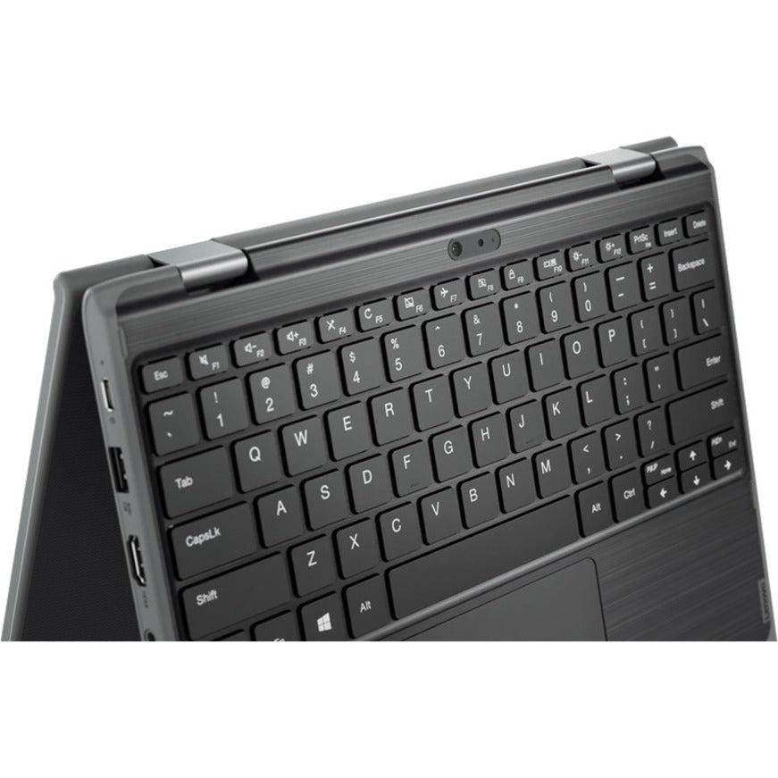 Lenovo 300E Hybrid (2-In-1) 29.5 Cm (11.6") Touchscreen Hd Intel® Celeron® N 4 Gb Lpddr4-Sdram 64 Gb Emmc Wi-Fi 5 (802.11Ac) Windows 10 Pro Black 81M900C7Us
