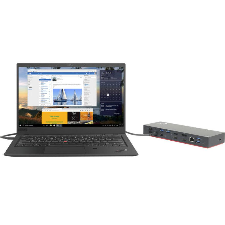 Lenovo 40An0135Us Notebook Dock/Port Replicator Wired Thunderbolt 3 Black, Red