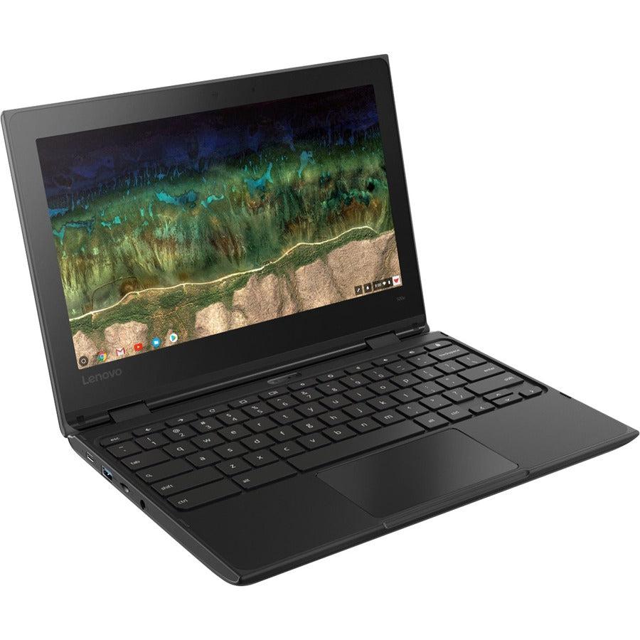 Lenovo 500E Chromebook 29.5 Cm (11.6") Touchscreen Hd Intel® Celeron® N 4 Gb Lpddr4-Sdram 32 Gb Emmc Wi-Fi 5 (802.11Ac) Chrome Os Black