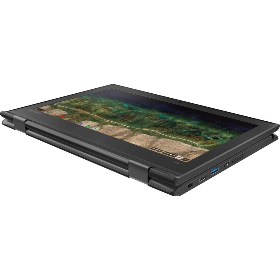 Lenovo 500E Chromebook 29.5 Cm (11.6") Touchscreen Hd Intel® Celeron® N 8 Gb Lpddr4-Sdram 64 Gb Emmc Wi-Fi 5 (802.11Ac) Chrome Os Black
