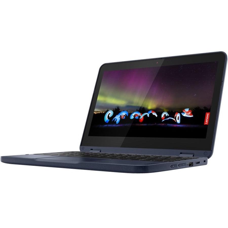 Lenovo 500W Hybrid (2-In-1) 29.5 Cm (11.6") Touchscreen Hd Intel® Celeron® N 4 Gb Lpddr4X-Sdram 64 Gb Emmc Wi-Fi 6 (802.11Ax) Windows 10 Pro Blue