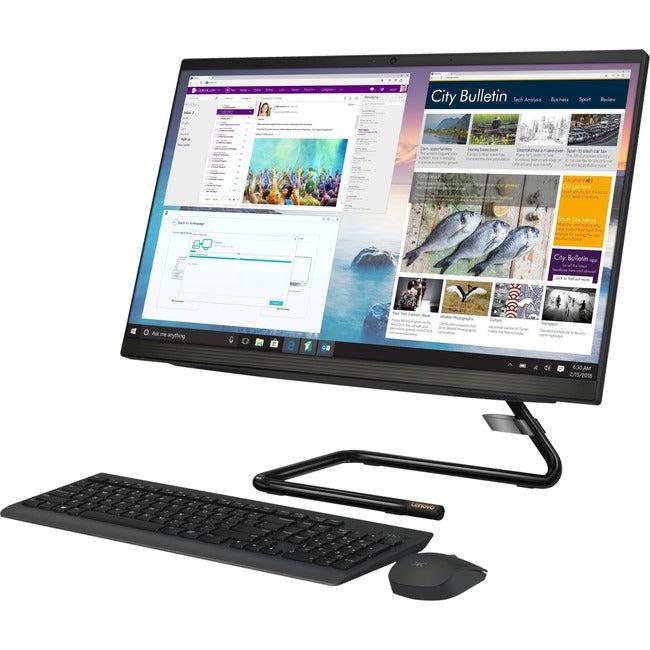 Lenovo-IMSourcing IdeaCentre 3 24IMB05 F0EU00R2US All-in-One Computer - Intel Core i5 10th Gen i5-10400T - 16 GB - 1 TB HDD - 256 GB SSD - 23.8 Full HD - Desktop - Business Black"