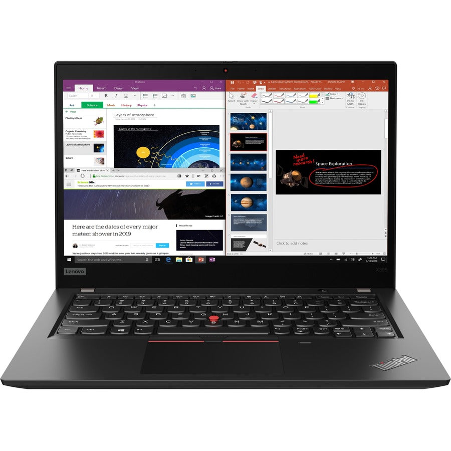 Lenovo-IMSourcing ThinkPad X395 20NLS0J400 13.3 Touchscreen Rugged Notebook - Full HD - AMD Ryzen 7 3700U - 16 GB - 512 GB SSD - Black"