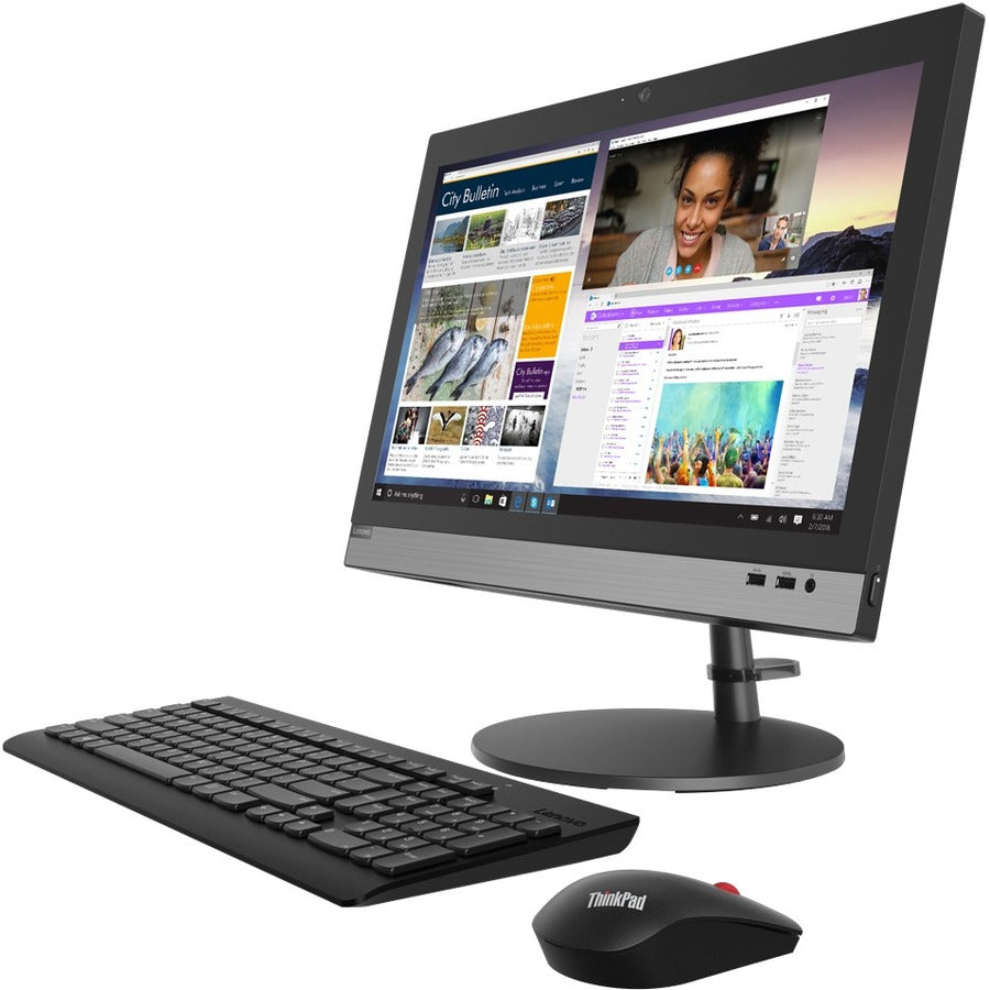 Lenovo-IMSourcing V330-20ICB 10UK00F9UM All-in-One Computer - Intel Core i3 9th Gen i3-9100 - 4 GB - 1 TB HDD - 19.5 HD+ - Desktop - Black"