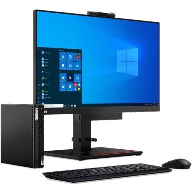 Lenovo ThinkCentre M70q 11DT00DSUS Desktop Computer - Intel Core i5 10th Gen i5-10400T - 8 GB - 256 GB SSD - Tiny - Black