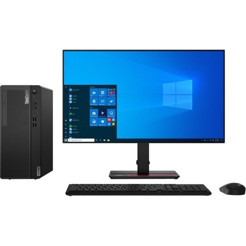Lenovo ThinkCentre M80t 11CS002FUS Desktop Computer - Intel Core i5 10th Gen i5-10500 - vPro Technology - 8 GB - 256 GB SSD - Tower - Black
