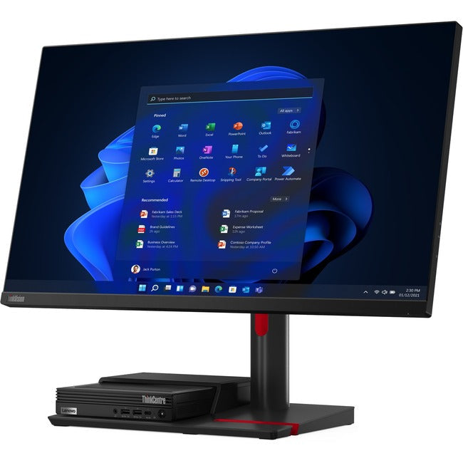 Lenovo Thinkcentre Tio Flex 22I 21.5" Full Hd Lcd Monitor - 16:9 - Black