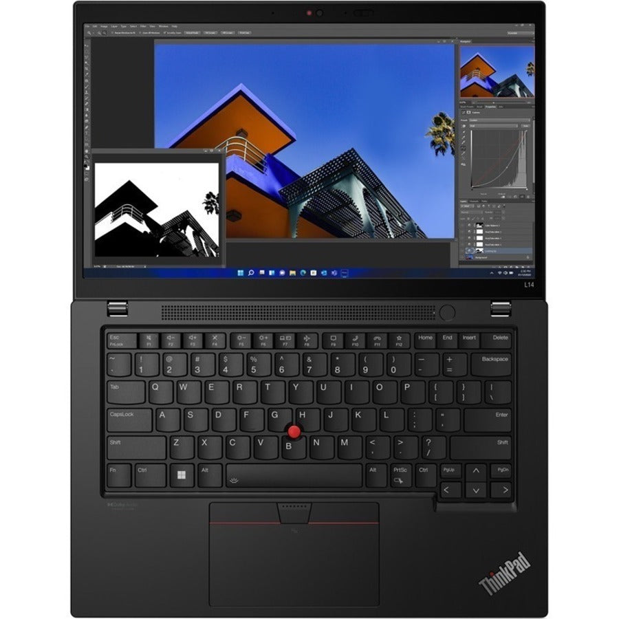 Lenovo ThinkPad L14 Gen 3 21C1004CUS 14 Notebook - Full HD - Intel Core i7 12th Gen i7-1260P - 16 GB - 256 GB SSD - English Keyboard - Thunder Black"