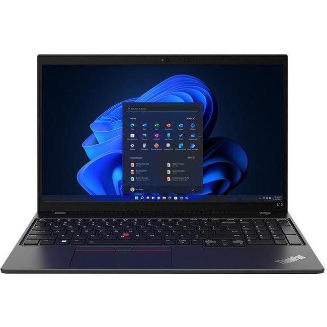 Lenovo Thinkpad L15 Gen 3 21C70014Us 15.6" Notebook - Full Hd - 1920 X 1080 - Amd Ryzen 7 Pro 5875U Octa-Core (8 Core) 2 Ghz - 8 Gb Total Ram - 256 Gb Ssd - Thunder Black