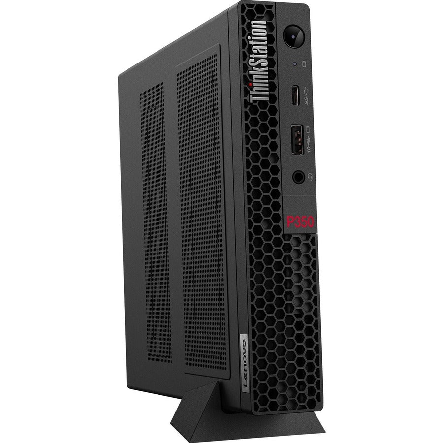 Lenovo ThinkStation P350 30EF003HUS Workstation - 1 x Intel Core i7 11th Gen i7-11700T - 16 GB - 512 GB SSD - Tiny - Black