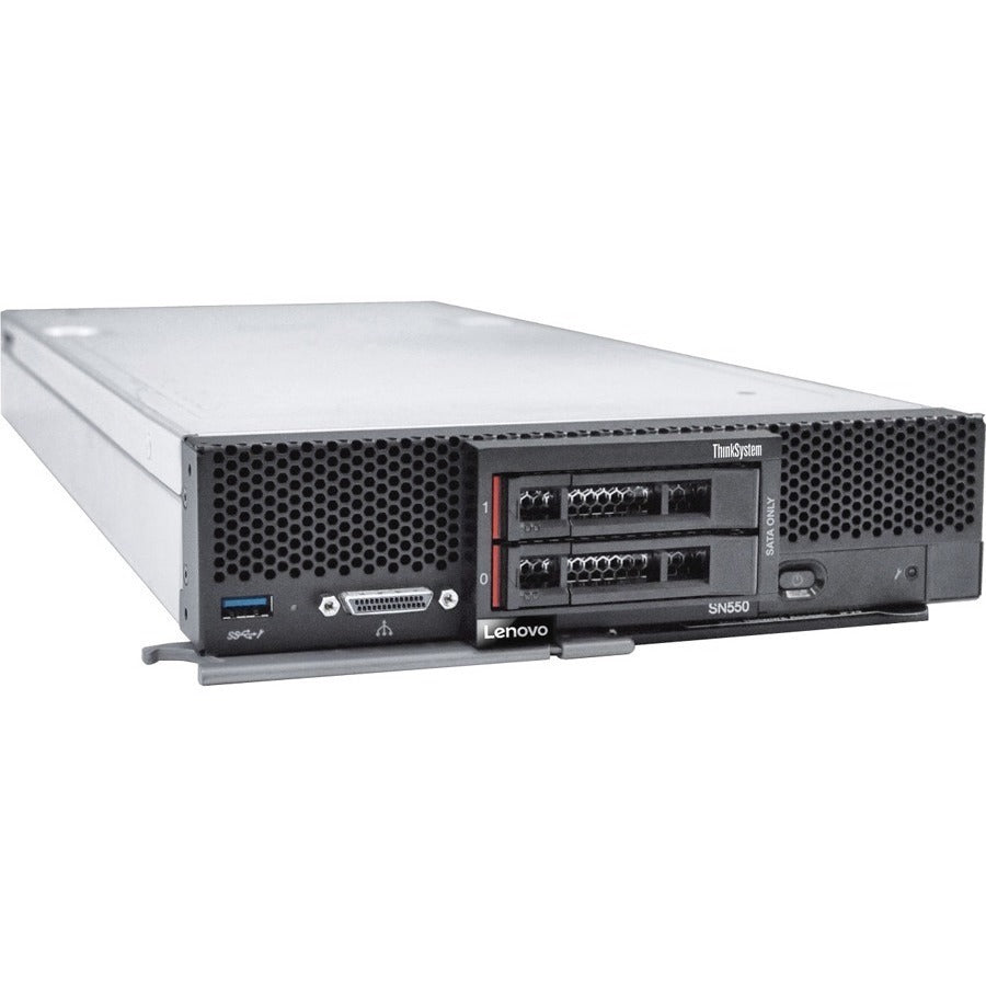 Lenovo ThinkSystem SN550 7X16A07BNA Blade Server - 1 x Intel Xeon Silver 4208 2.10 GHz - 32 GB RAM - Serial ATA/600, Serial Attached SCSI (SAS) Controller